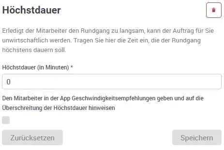 Zeitvorgaben, Rundgang, OWKS, hoechstdauer