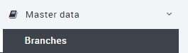 Master Data Branches