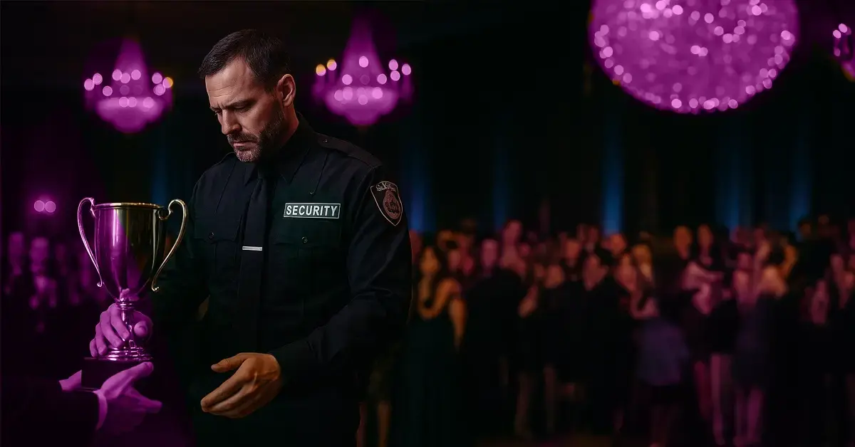 حارس الأمن الذي يقبل ثمنه.